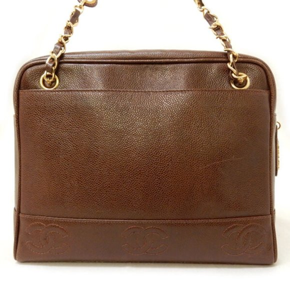 Chanel Dark Brown Leather Bag - Picture 2 of 10